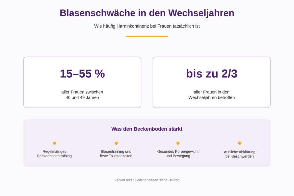 Blasenschwäche Wechseljahre Zahlen